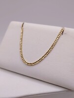  18KT YELLOW GOLD 16" CURB LINK CHAIN