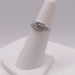  SZ 5 950 PLATINUM ~.80 CARAT OLD EUROPEAN CUT DIAMOND WITH ACCENTS VINTAGE RING