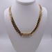 18kt Yellow Gold ~ .60 Total Carat Wt. Pave Clasp on 20"  Cuban link chain