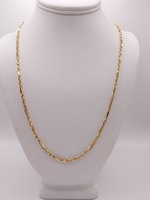  14KT YELLOW GOLD 30" ITALIAN ROPE LINK CHAIN