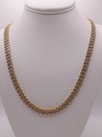  10KT YELLOW GOLD ~28 TOTAL CARAT WT. DIAMOND PAVE 22.5" CUBAN LINK CHAIN