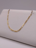  14KT YELLOW GOLD 20" FIGARO LINK CHAIN