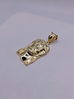  10KT YELLOW GOLD 1.25" FIGURAL RELIGIOUS PENDANT