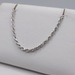  14KT WHITE GOLD 18" ROPE LINK CHAIN