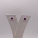  14KT WHITE GOLD ~1 TOTAL CARAT WT. PINK TOURMALINE SOLITAIRE STUD EARRINGS