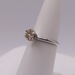  SIZE 6 900 PLATINUME ~.66 CARAT CHAMPAGNE ROUND CUT DIAMOND SOLITAIRE RING