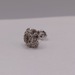  14KT WHITE GOLD ~.40 TOTAL CARAT WT. ROUND DIAMOND CLUSTER SINGLE STUD EARRING