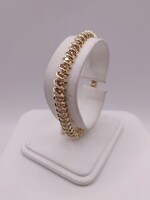  14KT YELLOW GOLD ~3 TOT. CARAT WT. ROUND DIAMOND 7" SPIRAL LINK TENNIS BRACELET