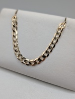  10KT YELLOW GOLC 24" CURB LINK CHAIN