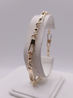  14KT YELLOW GOLD 9" FISHERS OF MEN BRACELET