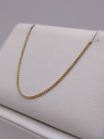  18KT YELLOW GOLD 22" WHEAT LINK CHAIN