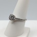  SIZE 8.5 14KT WHITE GOLD ~.50 TOTAL CARAT WT. DIAMOND PAVE WITH ACCENTS RING