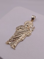  14KT YELLOW GOLD RELIGIOUS FIGURE 2.5" PENDANT