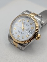 **Secondhand** 2000 Rolex Datejust 26mm White Arabic Dial