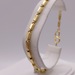  14KT YELLOW GOLD 7.75" BYZANTINE LINK BRACELET