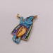  22KT YELLOW GOLD MULTI-COLOR ENAMEL KRISHNA PENDANT