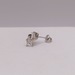  14KT WHITE GOLD ~.80 TOTAL CARAT WT. PRINCESS CUT DIAMOND STUD EARRINGS