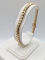  14KT YELLOW GOLD 8 1/2" CUBAN LINK BRACELET