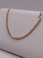  18KT ROSE GOLD 23.5" CURB LINK CHAIN