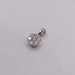  18KT WHITE GOLD ~.35 TOTAL CARAT WT. DIAMOND CLUSTER 1/2" PENDANT