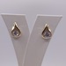  14KT YELLOW GOLD ~1 TOTAL CARAT WT. DIAMOND SOLITAIRE 1/2" TEARDROP EARRINGS