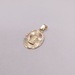  14KT TRI COLOR GOLD 3/4" OVAL RELIGIOUS MEDAL PENDANT