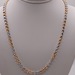 18KT TWO TONE GOLD 20" HOLLOW PUFF CABLE LINK CHAIN