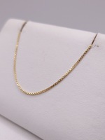  18KT YELLOW GOLD 24" BOX LINK CHAIN