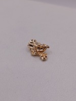  14KT YELLOW GOLD 1/2" NUGGET PENDANT