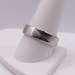  SIZE 10.5 18KT WHITE GOLD MATTE & POLISHED FINISH WAVE PATTERN BAND RING