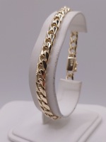  14KT YELLOW GOLD 8" CUBAN LINK BRACELET