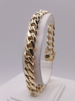  10KT YELLOW 9.5" CUBAN LINK BRACELET
