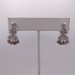  900 PLATINUM ~1.2 TOTAL CARAT WT. DIAMOND VINTAGE STYLE 1" DROP EARRINGS