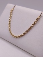  14KT YELLOW GOLD 20" ROPE LINK CHAIN