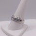 SIZE 10 14KT WHITE GOLD ~.75 TOTAL CARAT WT. DIAMOND ACCENT BAND RING