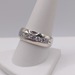  SIZE 10 14KT WHITE GOLD ~1 TOTAL CARAT WT. DIAMOND ACCENT COMFORT BAND RING
