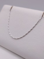  14KT WHITE GOLD 16" PAPERCLIP STYLE LINK CHAIN