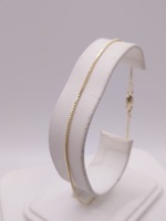  14KT YELLOW GOLD 9" BOX LINK ANKLET BRACELET