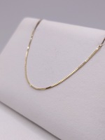  14KT YELLOW GOLD 16" BOX LINK CHAIN