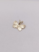  14KT YELLOW GOLD BUTTERFLY 1/2" PENDANT