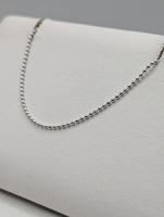  850 PLATINUM 14 1/2" TO 16" ADJUSTABLE BEAD LINK CHAIN