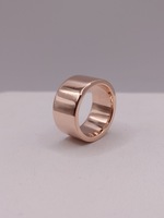  SIZE 6.5 14KT ROSE GOLD POLISHED FINISH FLAT BAND RING