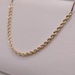  14KT YELLOW GOLD 18" ROPE LINK CHAIN