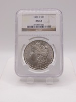  Ngc Graded MS 63 1885 -O Morgan Silver Dollar