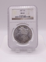   Ngc Graded MS 63 1883 -O Morgan Silver Dollar