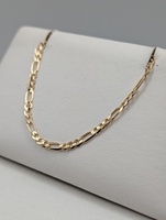  14KT YELLOW GOLD 20" FIGARO LINK CHAIN