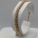  14KT YELLOW GOLD ~3 TOTAL CARAT WT. CHAMPAGNE DIAMOND 7 1/4" TENNIS BRACELET
