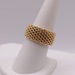  SIZE 7.5 18KT YELLOW GOLD SECOND HAND TIFFANY & CO MESH BAND RING