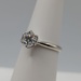  SIZE 6 14KT WHITE GOLD ~.75 CARAT ROUND BRILLIANT CUT DIAMOND SOLITAIRE RING
