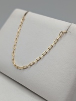  14KT YELLOW GOLD 18" CABLE LINK CHAIN